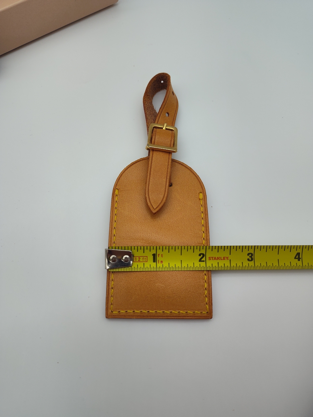 LOUIS VUITTON Vachetta Leather Luggage Tag & Handle Strap Set with Box - Picture 10 of 13